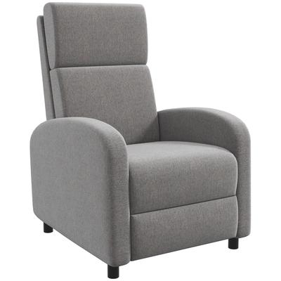 Recliner TV Chair, Foldable Footrest, Reclines Up To 160 Degrees, 64 X 86 X 102 Cm, Grey