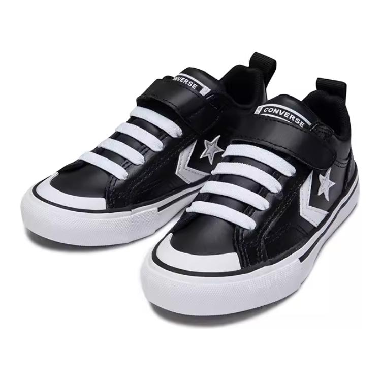 Converse Pro Blaze Strap Ox Comfortable Versatile Low Top Kids Skate Shoes Kids Sneakers Black A08477C
