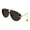 Patterned Design Pilot Sunglasses Men Sunglasses Tortoiseshell BV1273S005