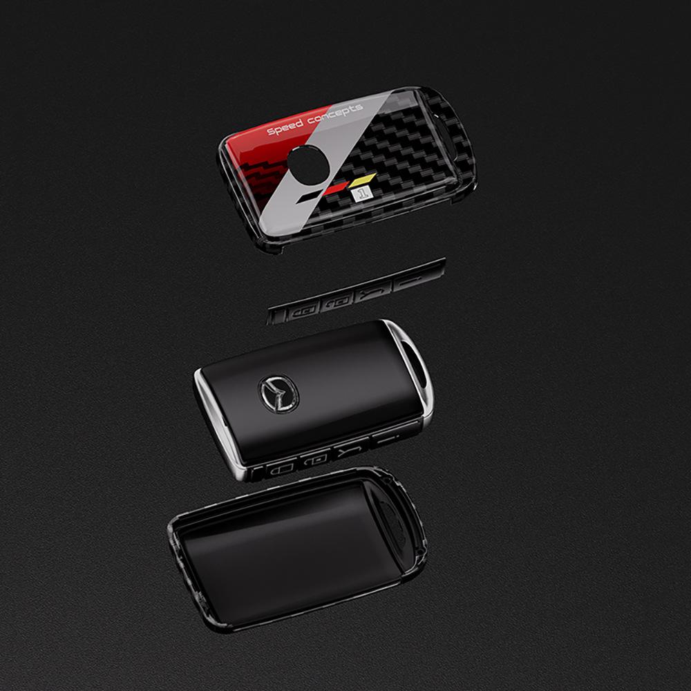 Mazda 3 Axela Key Case for Next-Gen CX5, Atenza, CX30, CX4, CX8 - Car Key Shell with Buckle