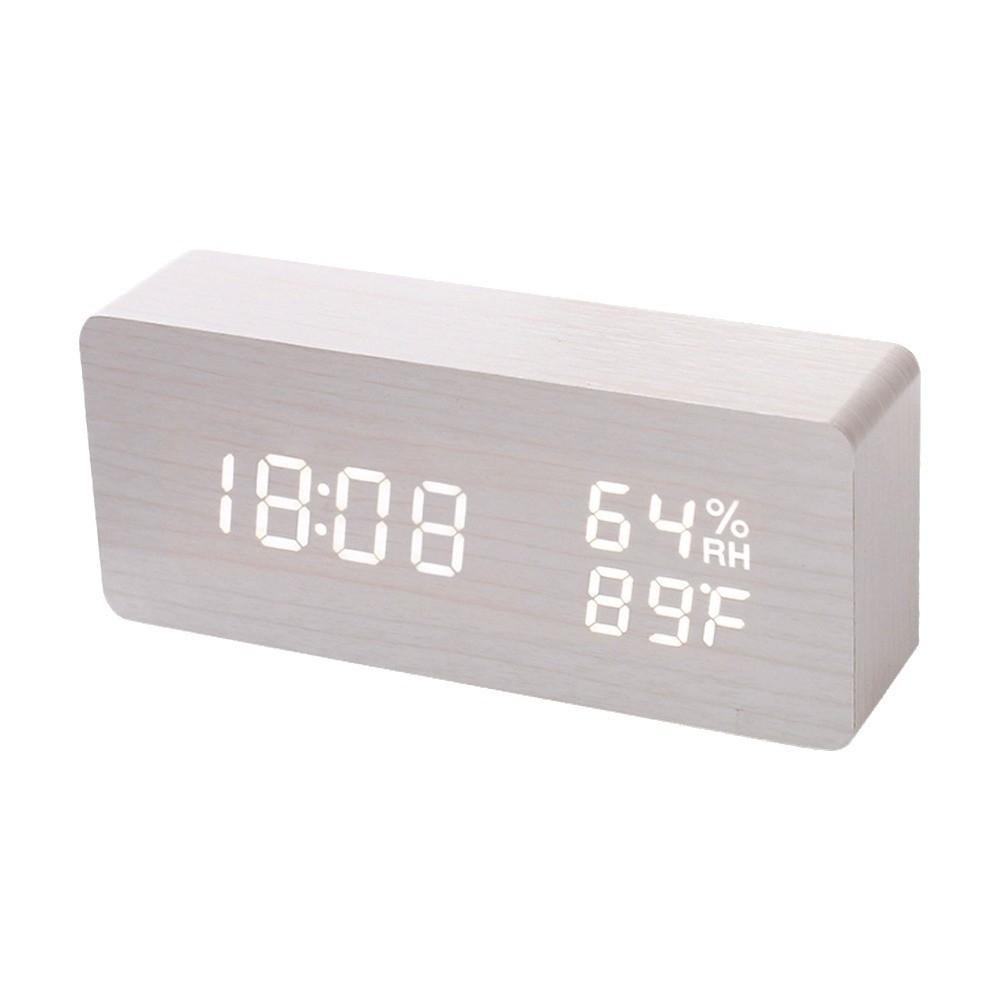 Reminder Digital Alarm Clock Large Display Table Clock LED Digital Clock Temperature Display
