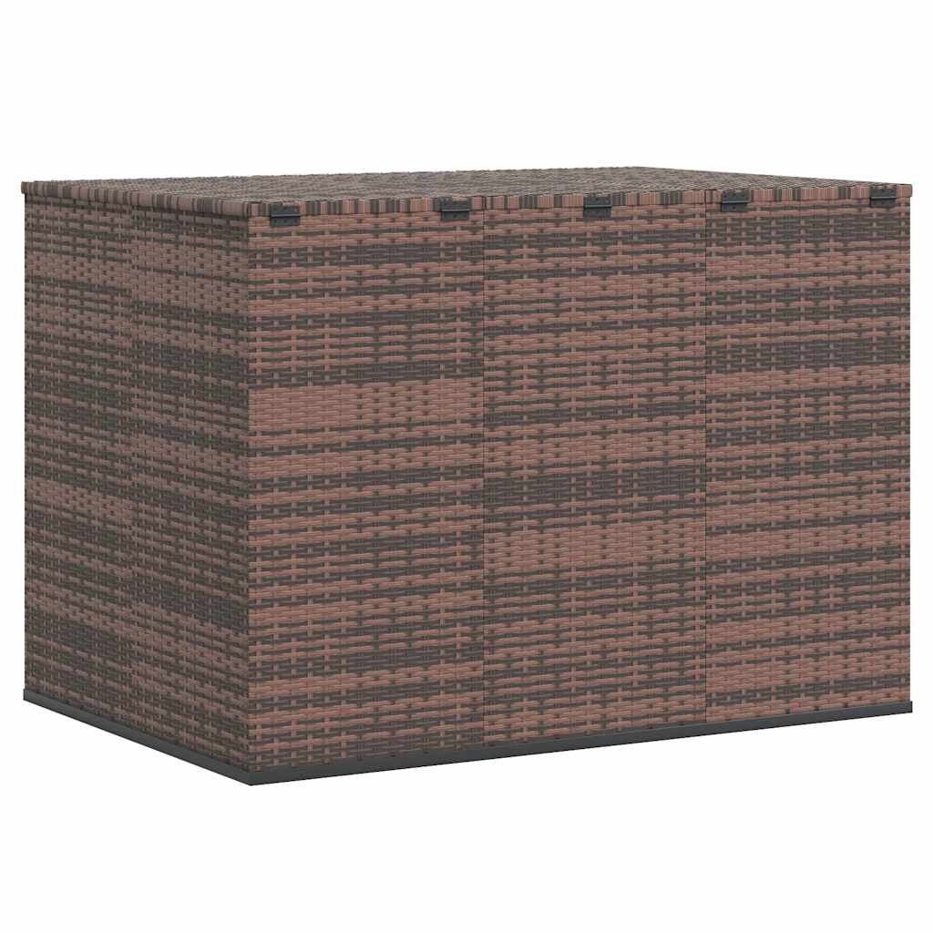 Vidaxl Skrzynia Na Poduszki Ogrodowe, Rattan Pe, 145X100X103Cm, Brąz
