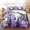 Baki Hanma Bedding Set Adults Boys Anime Bedding Set Duvet Cover Set Single Double Queen King Size Quilt Cover Pillowcase