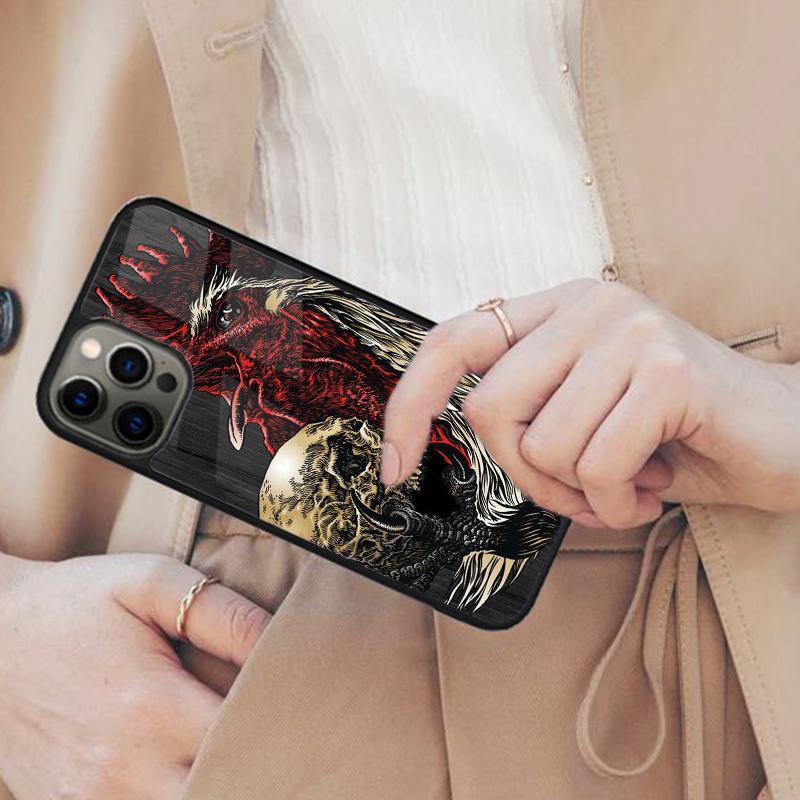 Cock Rooster Chicken Magnetic Phone Case For APPLE iPhone 17 Air 16 14 13 12 Pro Max 15 Plus Wireless Charge With MagSafe Cover