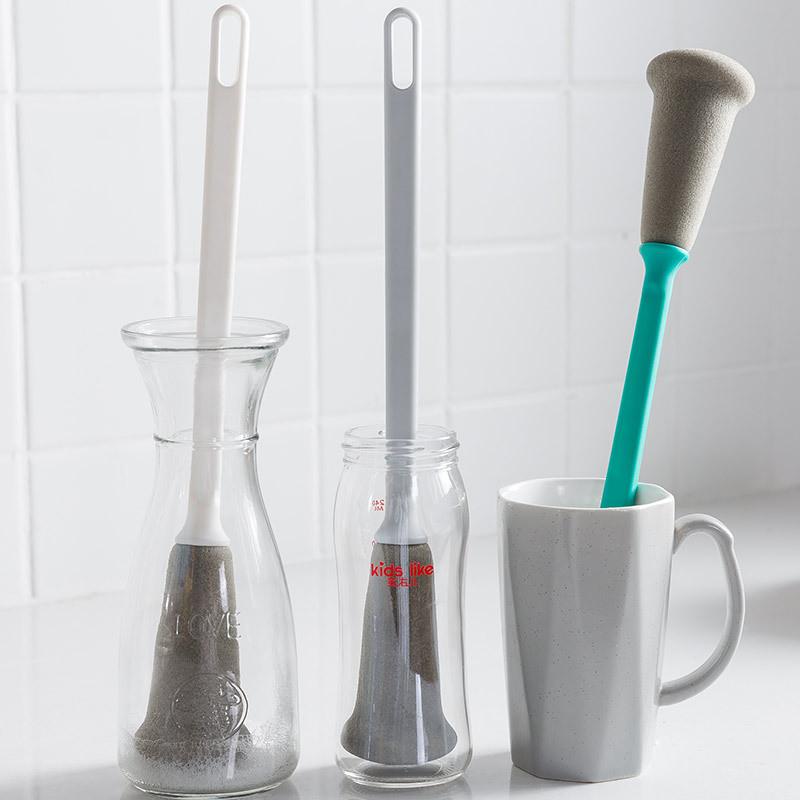 Bottle Brush With Long Handle For Household Glassware And Bottle Cleaning Pp Material