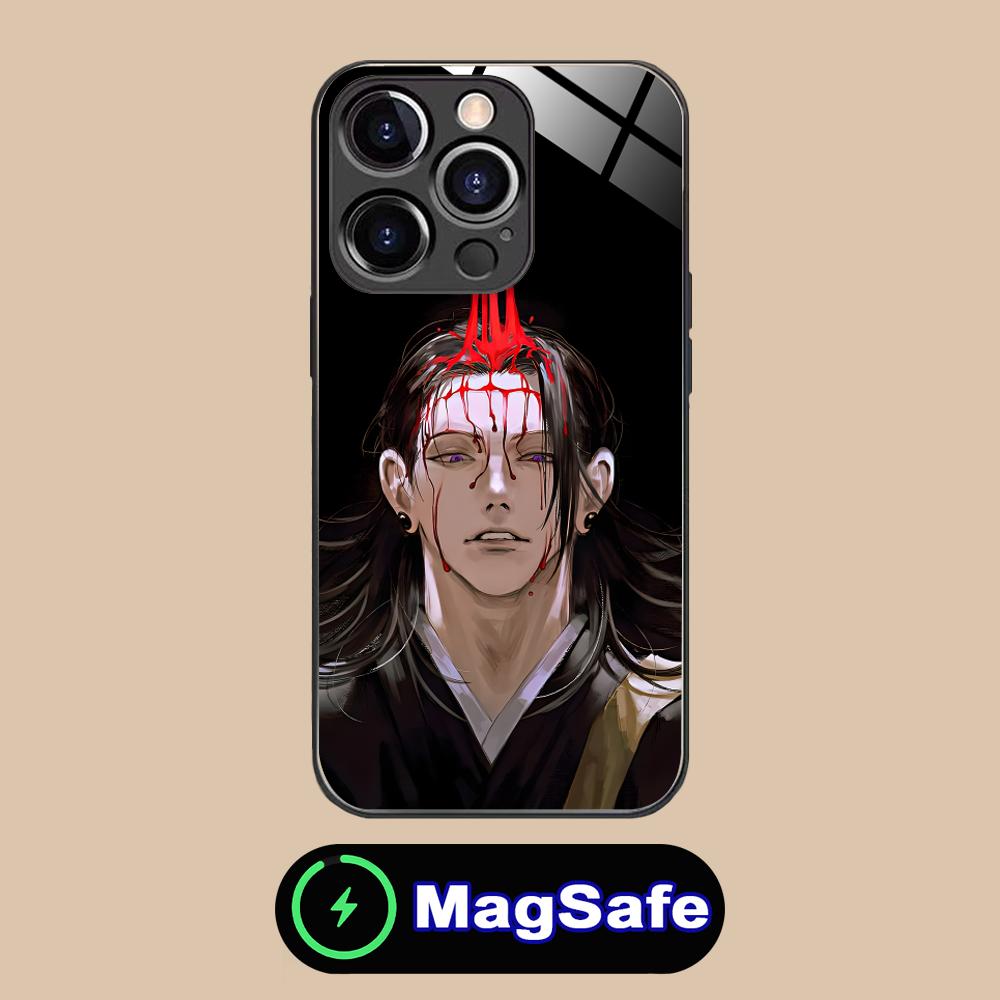 Jujutsu Kaisen Geto Suguru Phone Case for iPhone 17 16 15 14 13 12 11 Air Pro Max Plus Mini MagSafe Glass Colorful Cover Luxury