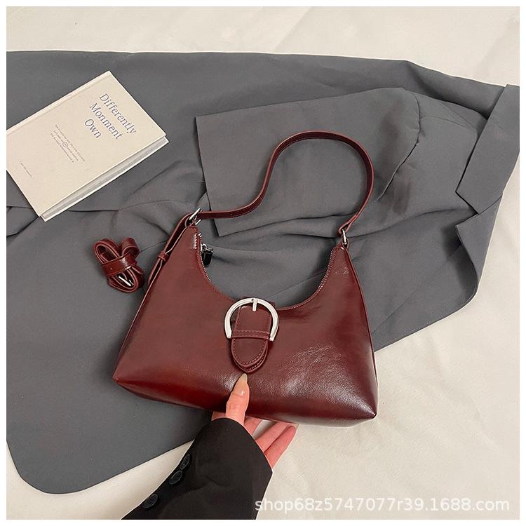Niche design underarm bag women's 2025 autumn and winter new trendy fashion casual versatile one-shoulder crossbody soft leather bag