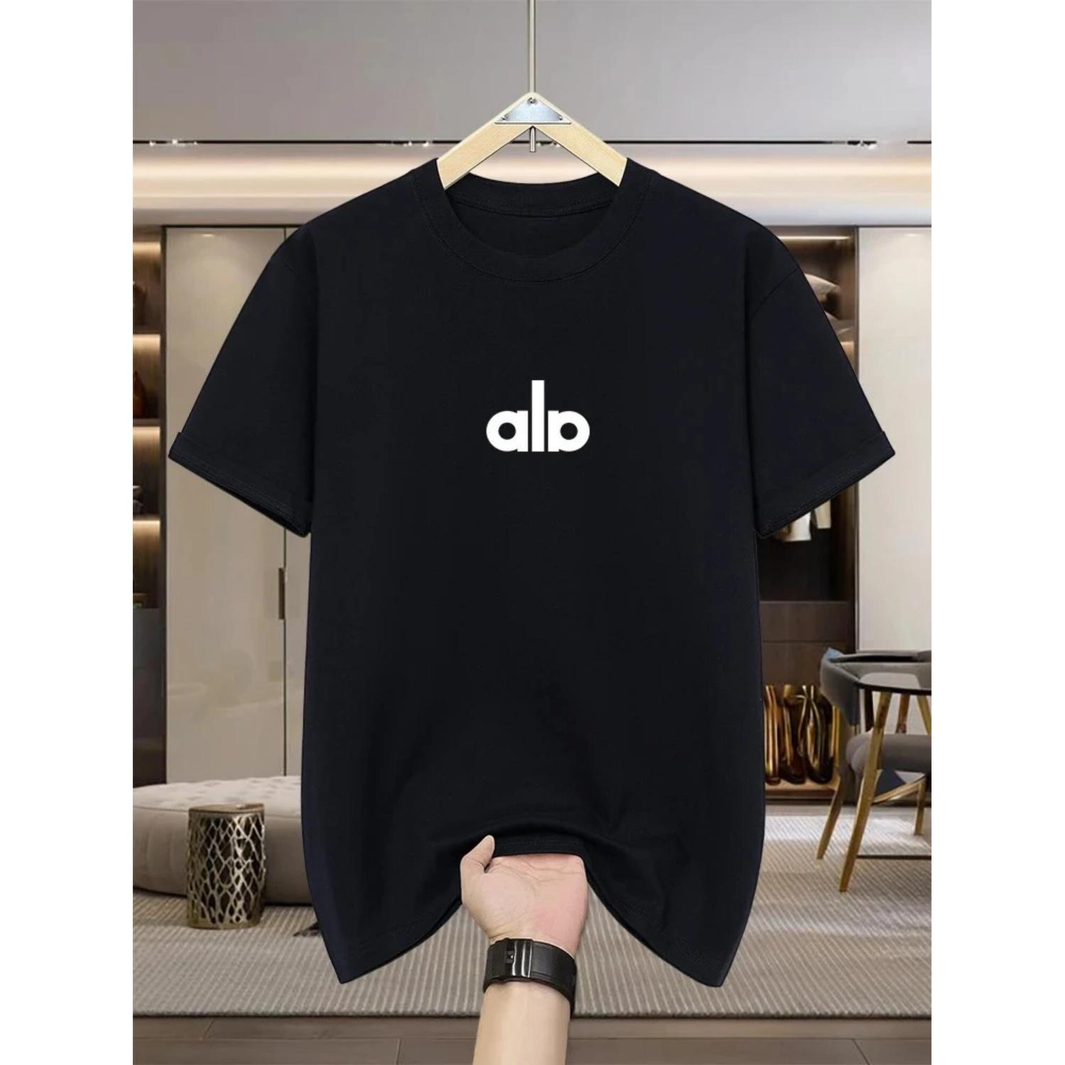 

Summer New American 100% Cotton Men s Short Sleeve Loose Couple Half Sleeve Women s Printed T-shirt XXXXXL чорний