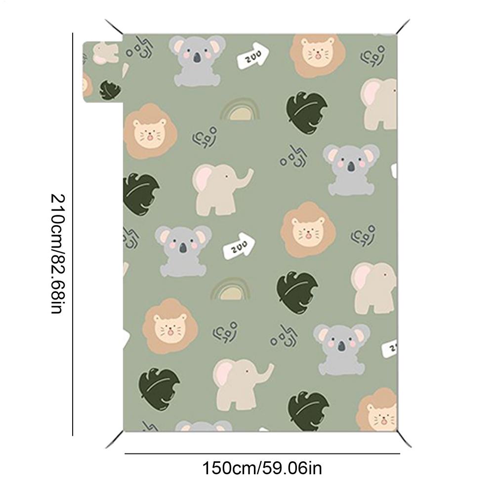 Пикниковый коврик Портативный коврик для отдыха 83x59 дюймов Моющийся Складной пикниковый коврик Для пеших прогулок Рыбалки Патио На открытом воздухе Путешествия Задний двор