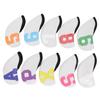 10pcs Golf Iron Head Cover with Large Color Number Waterproof Neoprene Golf Iron Club Headcover Set White