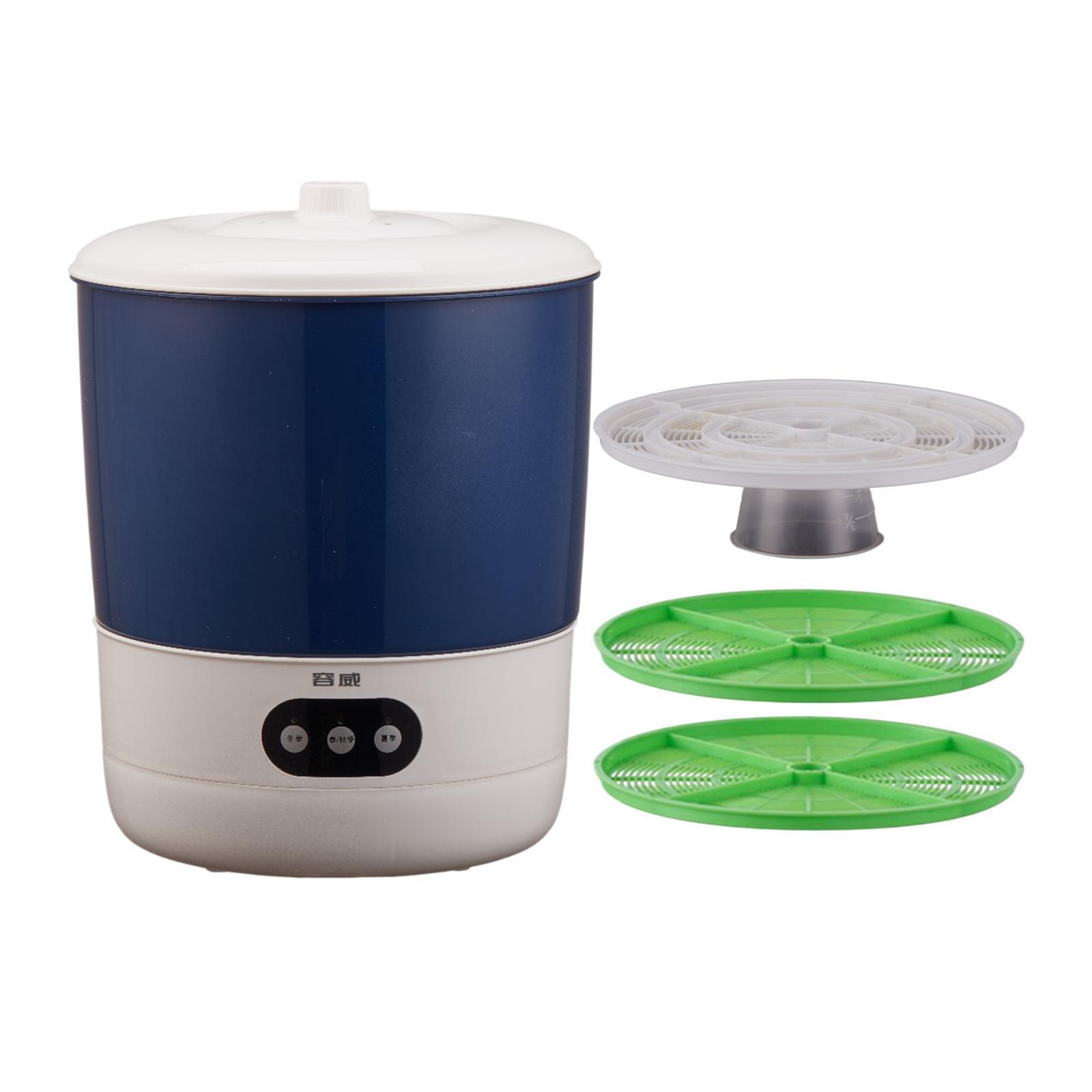 Large Capacity Bean Sprouts Machine Household Adjustable Seed Sprouter Maker for Indoor Home Kitchen