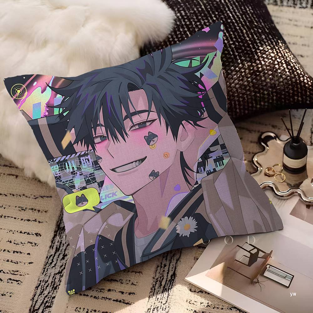 Link Click Anime Cushion Cover Polyester Sofa Cushions Decorative Throw Pillows Home Decoration Pillowcover