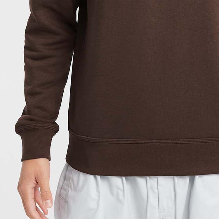 Nike Logo Pattern Round Neck Pullover Long Sleeve Sweatshirt Men Sweatshirt Brown 623459-237