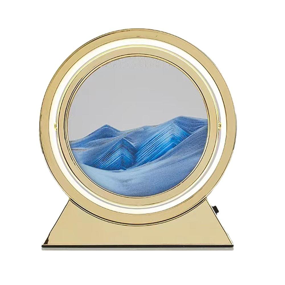 Lampă de Masă Dormitor Nisip Mișcător Pentru Artă Peisaj Nisip de Adâncime Decor Cadouri