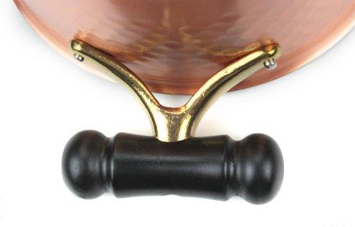 Shinko Metal Copper 22cm Antique Hammered Deep Pot, Induction Cookware, IH-103