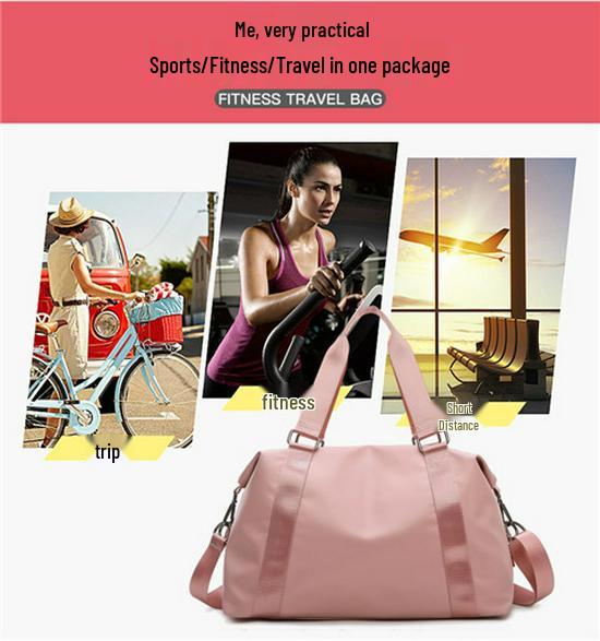 Cross-Border Women's Large Capacity Casual Sports Fitness Bag - Korean Style Shoulder Handbag & Yoga Bag