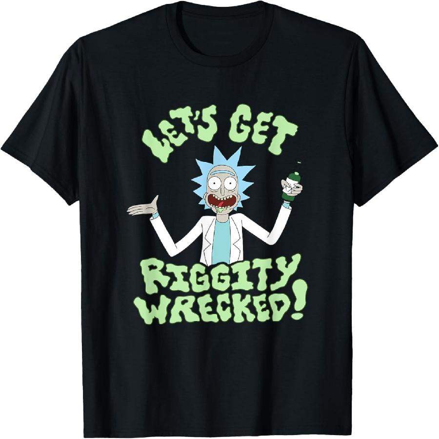 

Rick and Morty Lets Get Riggity Wrecked T-Shirt XXXXXL чорний