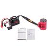 SURPASS HOBBY 3650 3900KV Brushless Motor with Heat Sink and 60A ESC with BEC Waterproof for 1 10 1 8 RC Car Truck