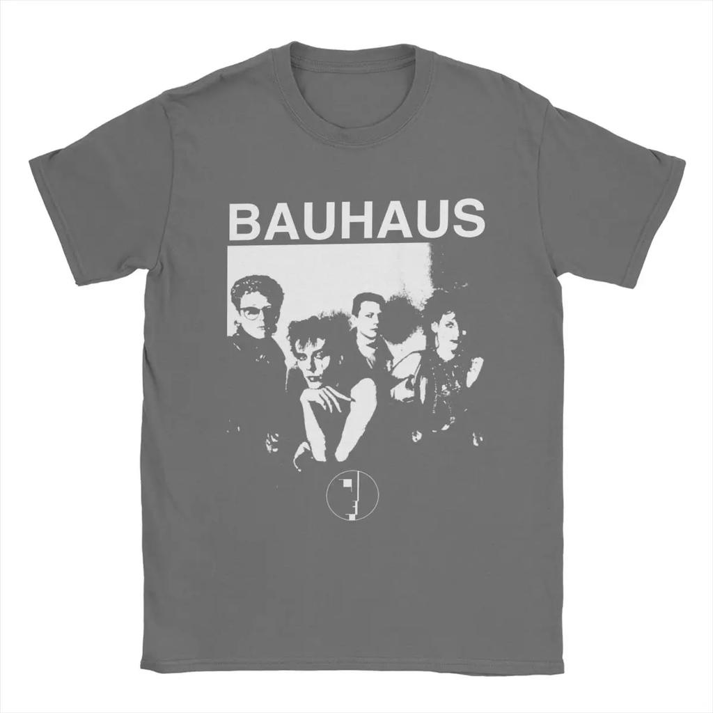 Men's Bauhaus 80s Goth T Shirts Cotton Clothing Fashion Short Sleeve Crewneck Tees Summer T-Shirt