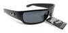 Locs Mad Dog Hardcore Gangster Cholo Narrow Rectangular Black Sunglasses, Color