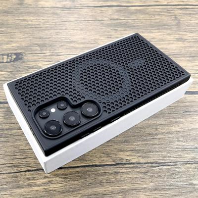 For Magsafe Cooling Breathable Phone Case For Samsung Galaxy S25 S24 Ultra S23 FE S22 Plus Magnetic Heat Dissipation Mesh Back Cover