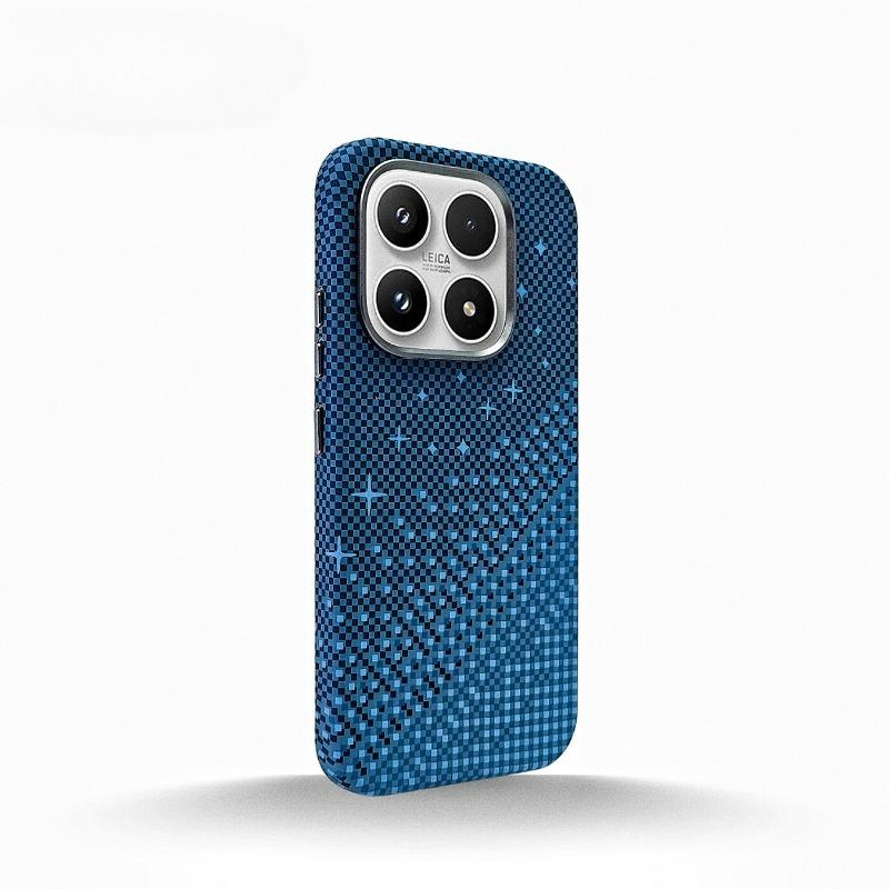 For Xiaomi 17 Case Fashion For MagSafe Magnetic Matte Relief Weaving PC Lightweight Hard Phone Back Cover Dustproof Bumper