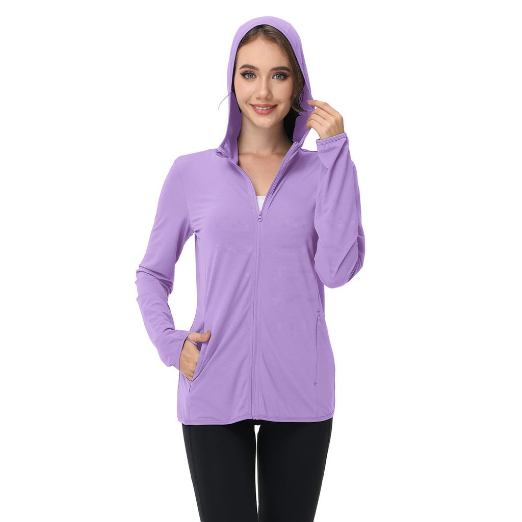 Summer Women's Sun Protection Clothing Large Size Women's Thin Jacket UV Protection Outdoor Long-sleeved Windbreaker