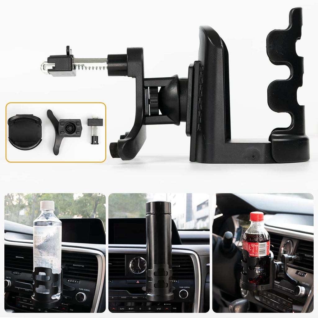 OEMASSIVE Car Drink Air Vent Cup Car Convenient Car Interior ABS Universal Compatible with Both Left and Right Hand Drive Keeps Drinks Warm Holder,