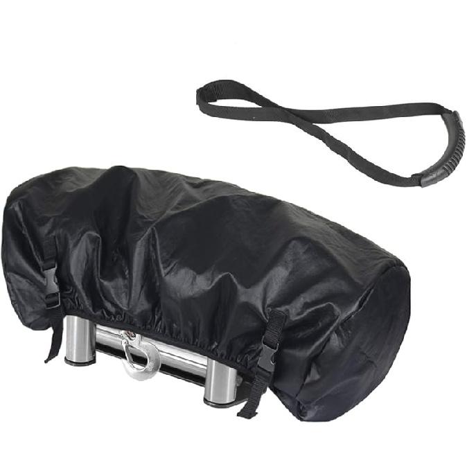 Explore Land Waterproof Universal Winch Cover - Dust Resistant Winches Cover 15.5 X 8.5 X 7 Inch - Fits Electric Winches Up To 4,500 Lbs