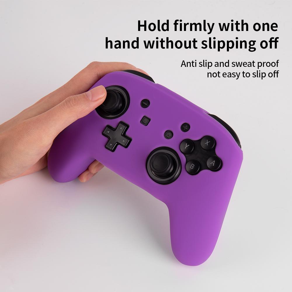 For Nintendo Switch Pro Controller Silicone Case Anti Drop Handheld Game Console Shockproof Protective Cover