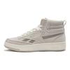 Reebok Club C 85 W+ Mid Fashion Comfortable Retro Versatile High-Top Sneakers Unisex Sneakers Gray White 24FRC909U4GW2