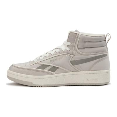 Club C 85 W+ Mid Fashion Bequeme Retro Vielseitige High-Top Sneaker Unisex Sneaker Grau Weiß 24FRC909U4GW2