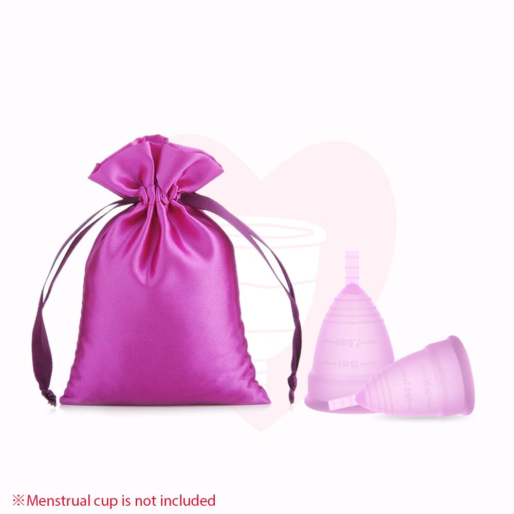 Cloth Bag for Medical Silicone Female Menstrual Cup Food Grade Material Menstrual Cup Can Be