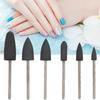 6pcs Nail Drill Bit Nail Art Drill Manicure Grinding Head Nail Polishing Bits Accessory03