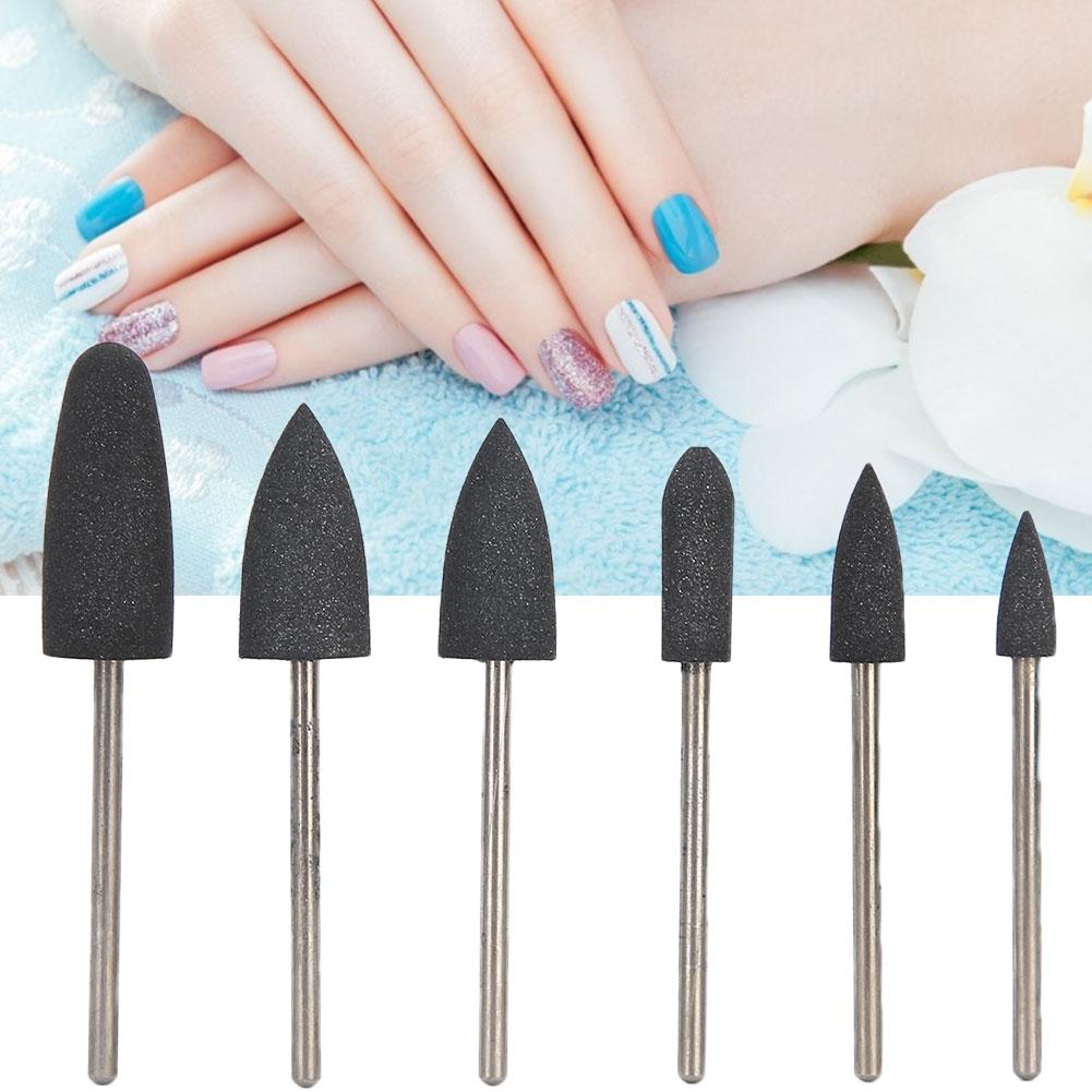 6pcs Nail Drill Bit Nail Art Drill Manicure Grinding Head Nail Polishing Bits Accessory03