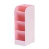 Creative Multi-functional Plastic Compartment Slanting Desk Organizer Pen Holder
