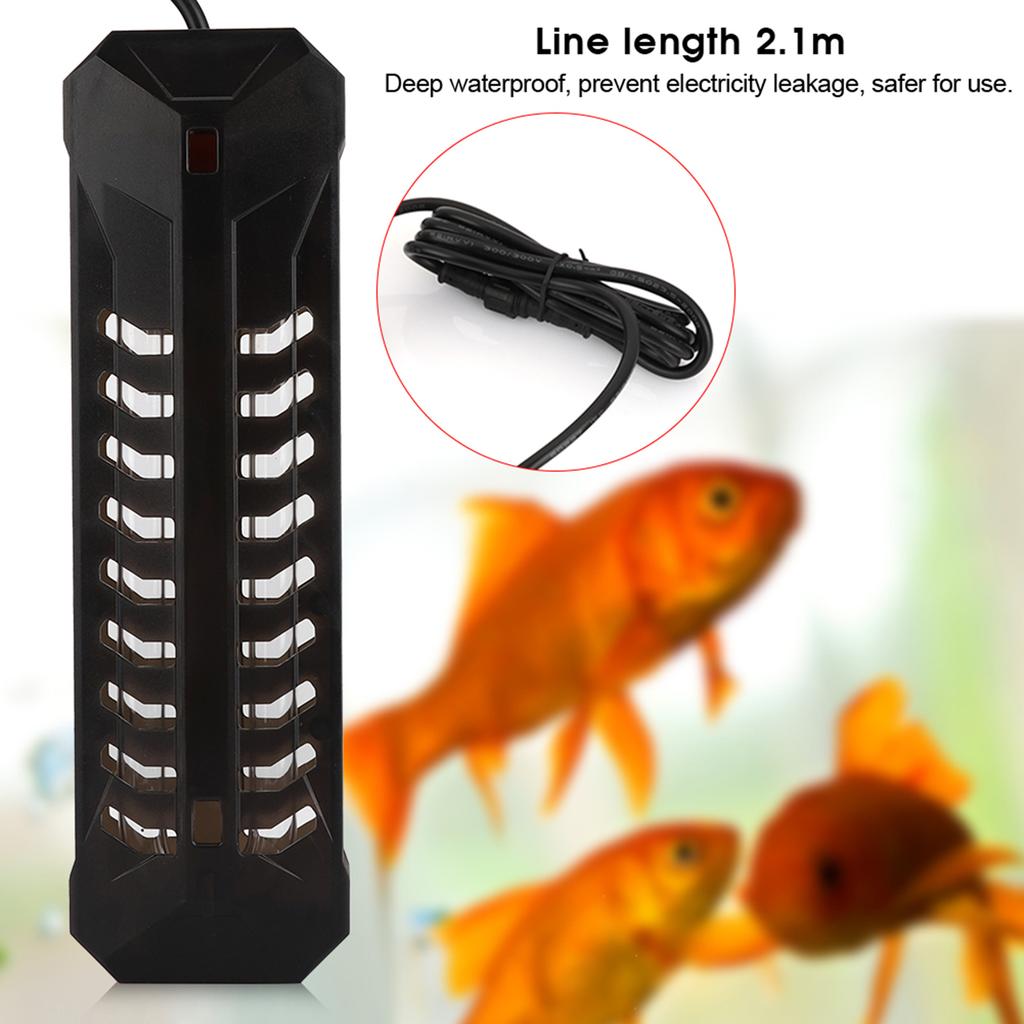 Aquarium Tauch-UV-Licht Sterilisator Teich Fischbecken Keimtötende Sterilisationslampe EU 220V 22W