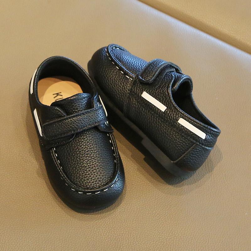 Scarpe in Pelle per Bambini Primavera Autunno Bambino Nuove da Festa Matrimonio Mocassini Moda Nero Bianco Moccasins Scarpe Piatte per Bambini