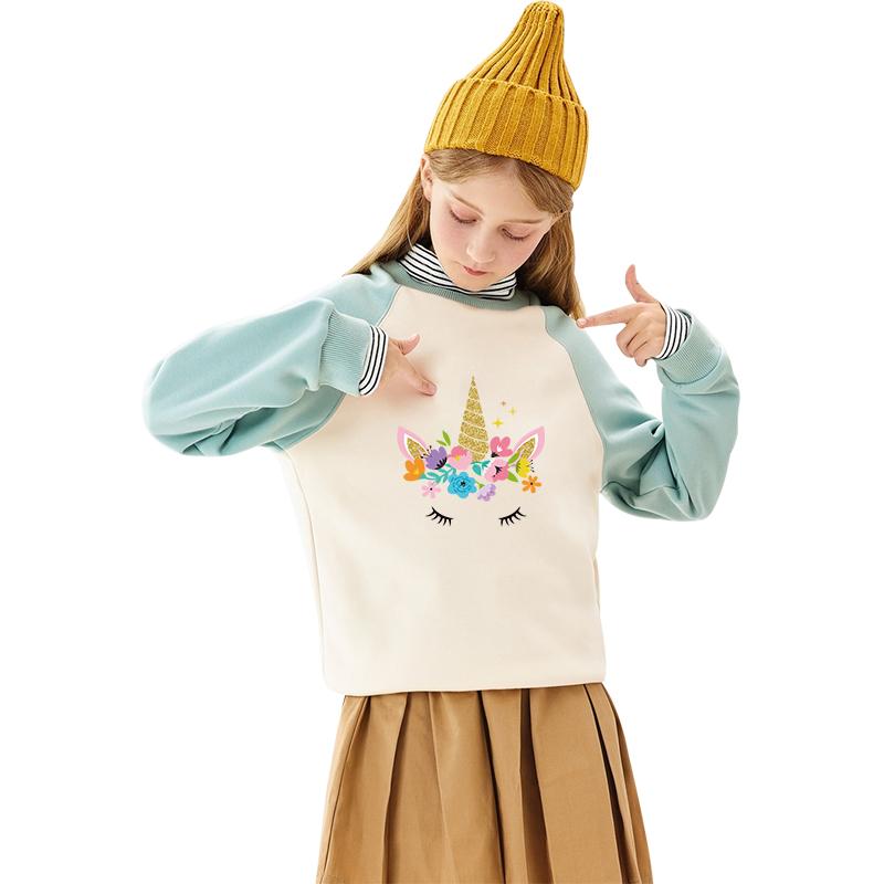 Cartoon Cat/Unicorn Patch Iron On Transfer For Clothing Cute Animal Thermal Transfer For Clothes Thermo Sticker On Clothes Decor