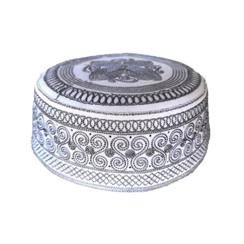 Traditional Muslim Hat Round Embroidery Jewish Hat Cultural Accessory Worshipping Hat  Leisure Wear