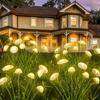 Solar Garden Lights Dual Mode LED Solar Mushroom Lights Waterproof Decor Yard Patio Pathway Jellyfish for Garden Ambiance