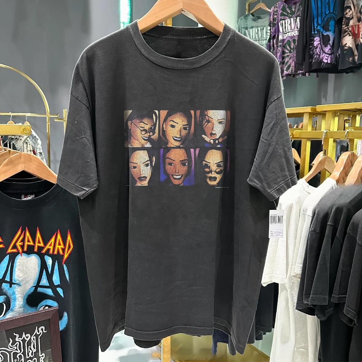 2001 Tomb Raider Lara Croft - Rare T-Shirt Black S 2XL