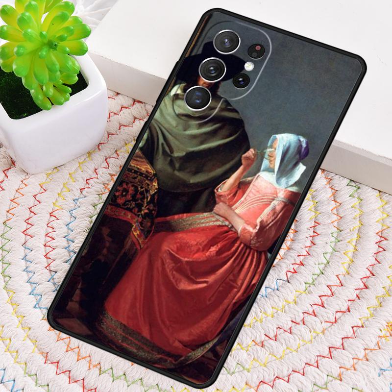 Johannes Vermeer Silicone Phone Case For Samsung Galaxy note 10 pro S26 S25 S24 S23 S22 S21 Plus S25Ultra Capa Cover