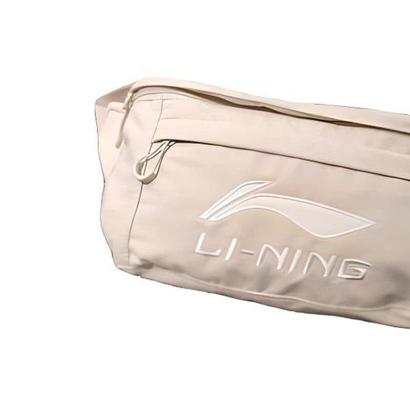 New LiNing Polyester Fiber Crossbody Bag, Sling Bag, Fanny Pack Regular Unisex Moonlight Gray ABDT335-1