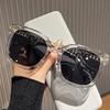 New fashion square frame sunglasses for women luxury UV protection large frame all-match glasses DS-2324