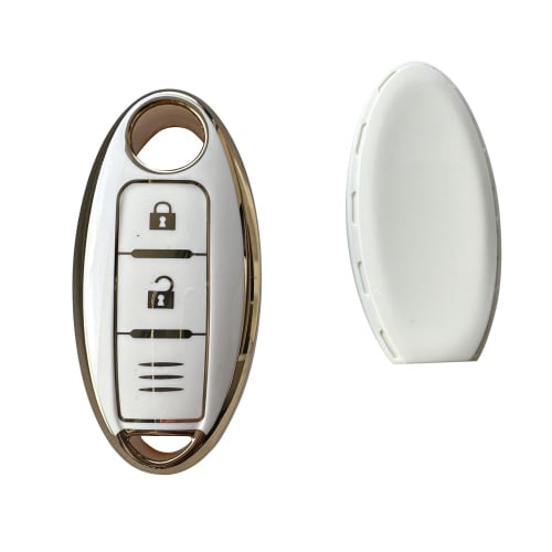 Kinotaka Nissan/Mitsubishi ek Cross EV exclusive TPU smart key case New Note Note ePower Days Cross X-Trail Teana Tiida Murano Juke etc. 3 button desi
