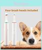 Pet Electric Toothbrush Set For Dogs With Silicone Brush Heads For Teeth Whitening And Plaque Removal