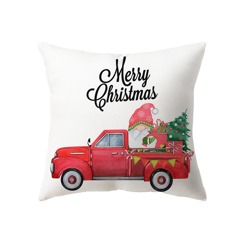 Christmas Theme Christmas Tree Decoration Pattern Cushion Cover Home Living Room Sofa Decoration Pillow Pillow Cover