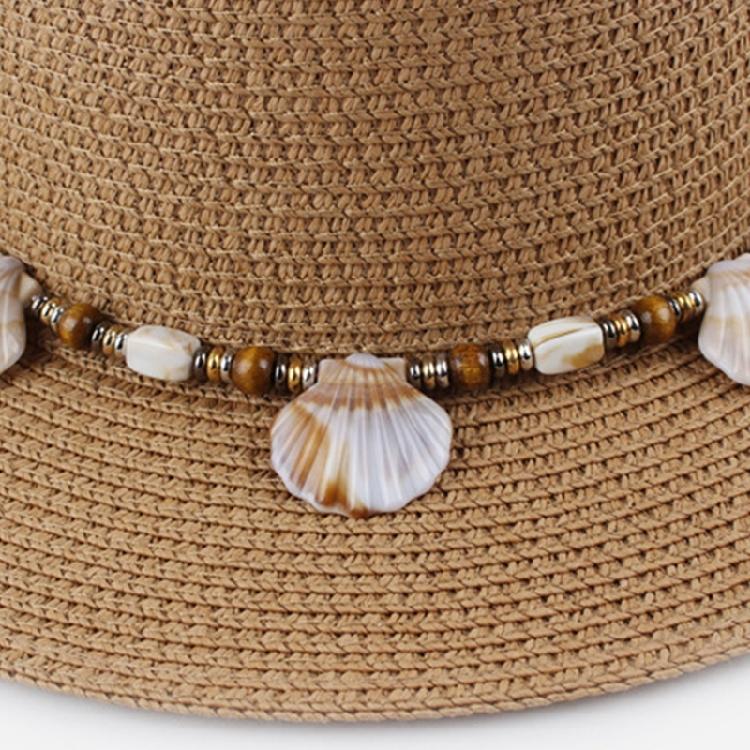 Panama Hat Band Fedoras Sun Hat Rope Belt Hat Decorative Band with Sea Shell