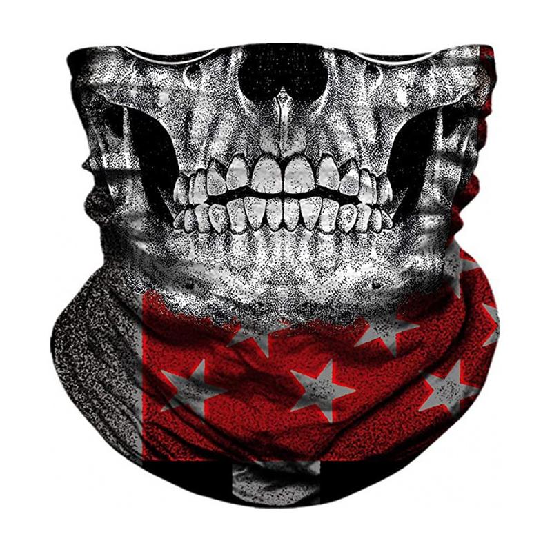 

1Pc Bandanas Cycling Headband Motorbike Polyester Scarves Face Shield Skull Face Masks Motorcycle Biker Mask